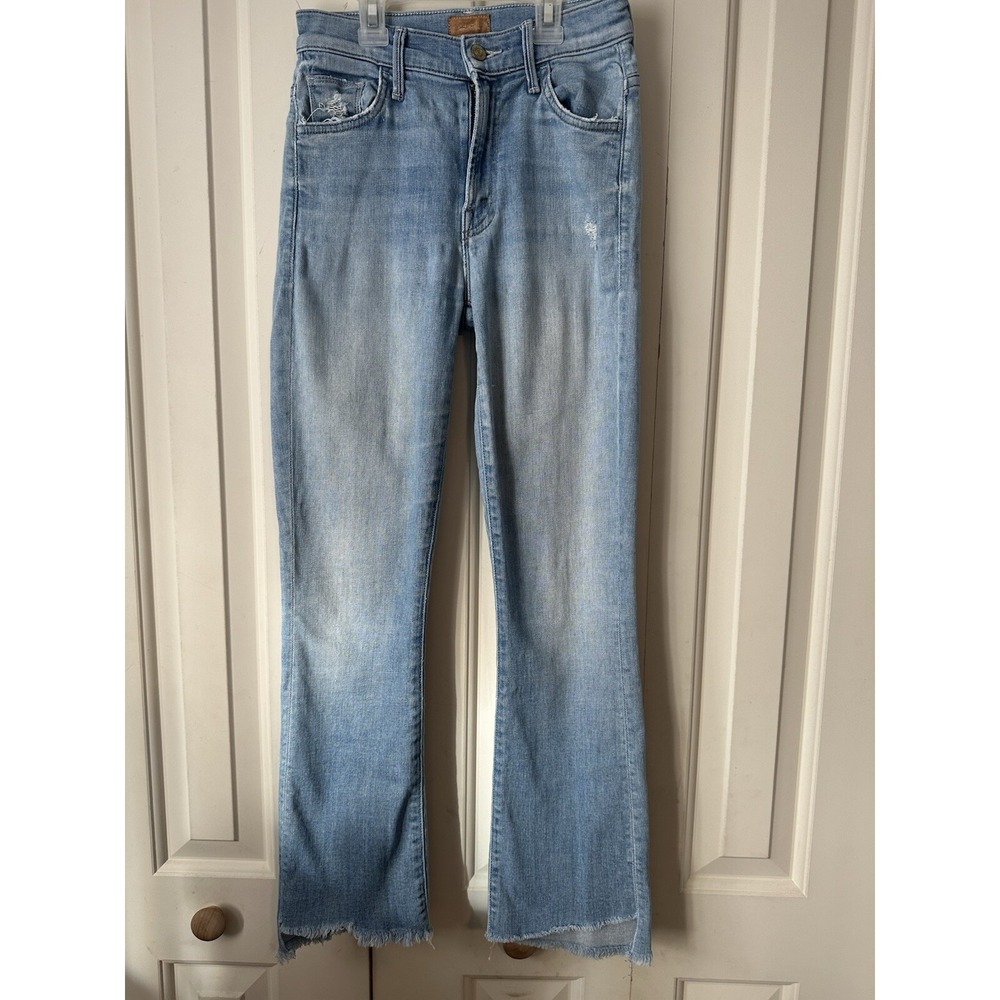 MOTHER Light Blue Ankle & Cropped Jeans